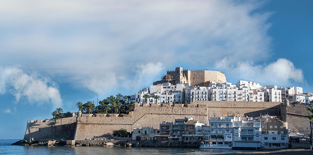 Vista panorámica del castillo de Peñíscola