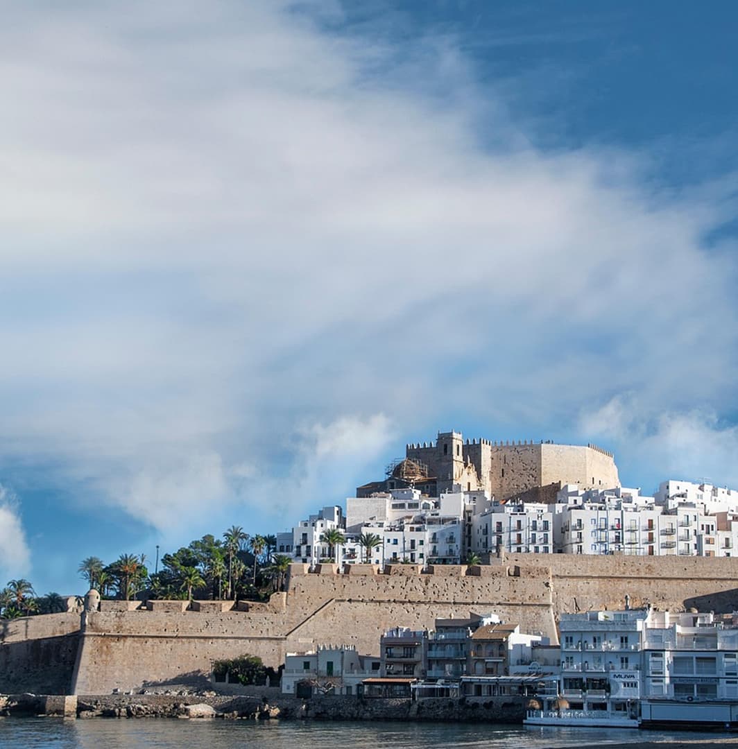 Vista panorámica del castillo de Peñíscola