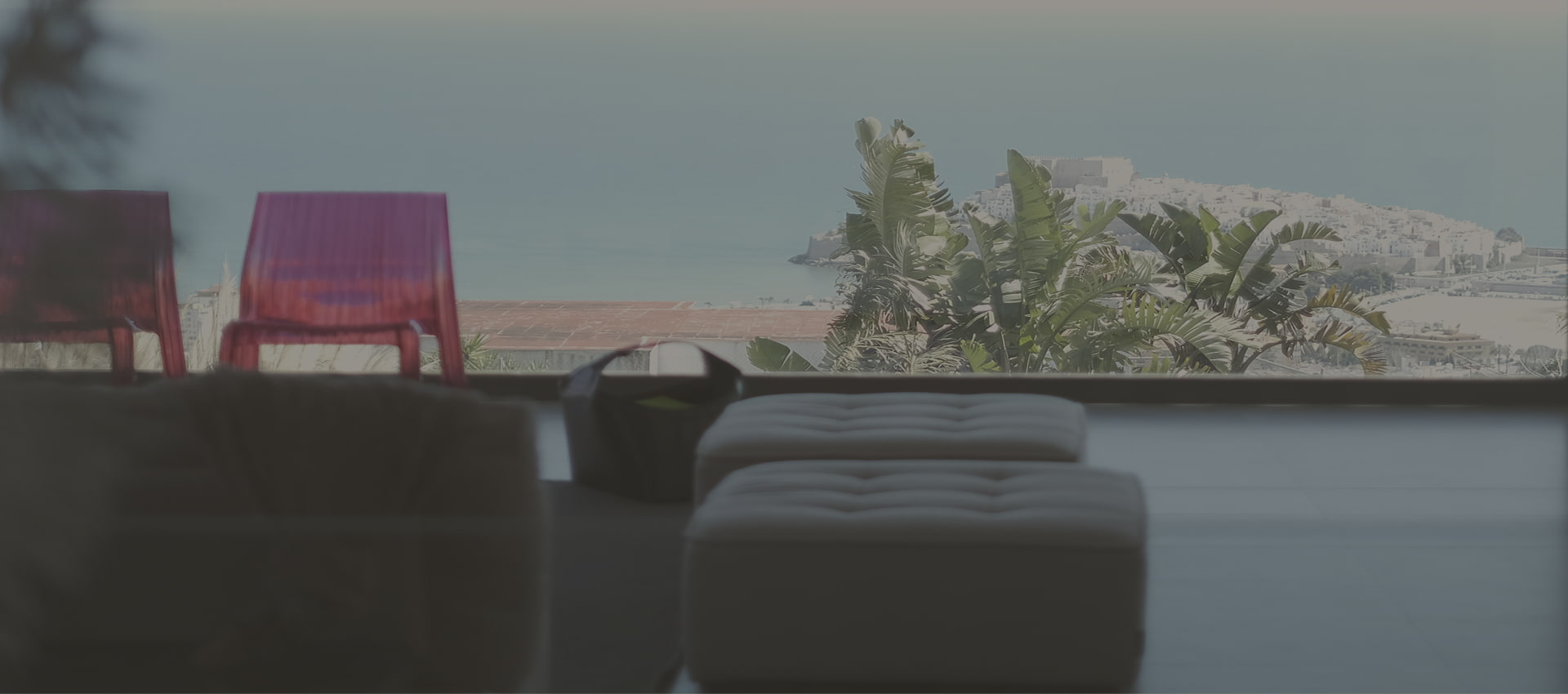 Resort panorámico Salón con vistas al mediterráneo