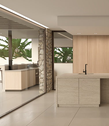 Villa de Irta Cocina moderna de Villa Irta