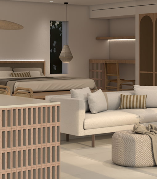 Appartement à la décoration minimaliste