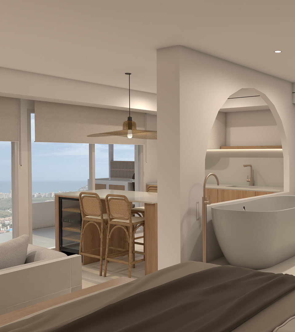 Cuisine d'un loft Panorama