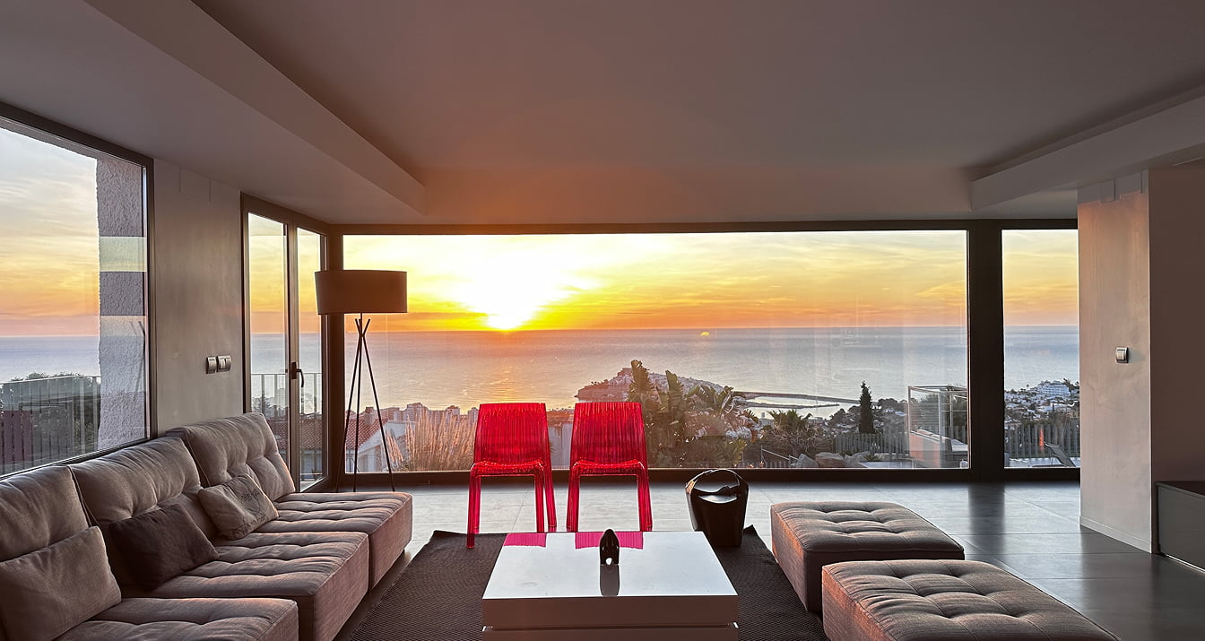 Comedor de Villa Atalaya Comedor con vistas al mar
