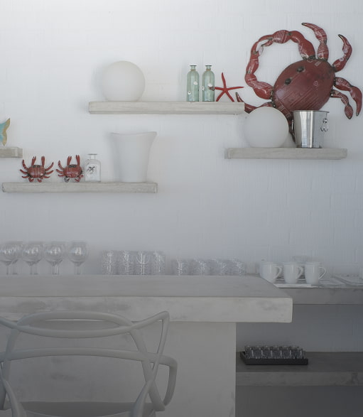 Chiringuito de verano Cocina exterior decoración ibicenca