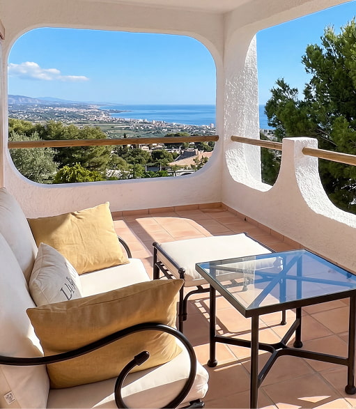 Coin de la Villa Mediterránea avec vue sur la mer