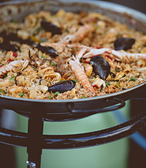 Paella aux fruits de mer
